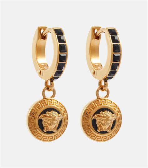 14k versace earrings wave|Versace earrings farfetch.